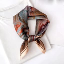 New Scarf 100% Silk Bandana Women Square Scarves Wrap Kerchief Elegant Spring Fashion Luxury High Quality Headband Hijab Shawls