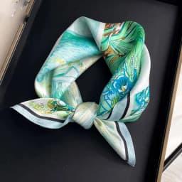 New Scarf 100% Silk Bandana Women Square Scarves Wrap Kerchief Elegant Spring Fashion Luxury High Quality Headband Hijab Shawls