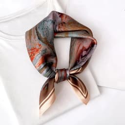 New Scarf 100% Silk Bandana Women Square Scarves Wrap Kerchief Elegant Spring Fashion Luxury High Quality Headband Hijab Shawls