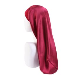 Elastic Wide Edge Long Satin Bonnet Sleep Hats Wrap Night Cap Care Women Men Unisex Extra Large For Natural Curly Loose Hair