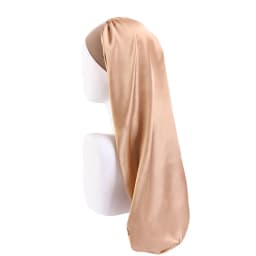 Elastic Wide Edge Long Satin Bonnet Sleep Hats Wrap Night Cap Care Women Men Unisex Extra Large For Natural Curly Loose Hair