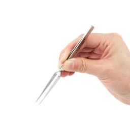 Stainless Steel Tweezers Cross Reverse Round Head Reverse Fork Nie Pointed Labor-Saving Pinch Fixed Self-locking Clip Philately