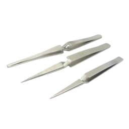 Stainless Steel Tweezers Cross Reverse Round Head Reverse Fork Nie Pointed Labor-Saving Pinch Fixed Self-locking Clip Philately