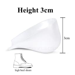 Unisex Invisible Height Increase Insoles Women Men Heel Pads Silicone Gel Lift Insole Dress In Socks Cracked Foot Skin Care Tool
