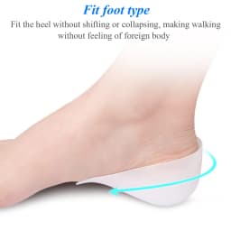 Unisex Invisible Height Increase Insoles Women Men Heel Pads Silicone Gel Lift Insole Dress In Socks Cracked Foot Skin Care Tool