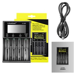 1-5PCS LiitoKala Lii-M4S Lii-M4 18650 Smart Charger LCD Display for 26650 21700 32650 20700 21700 16340 AA AAA battery