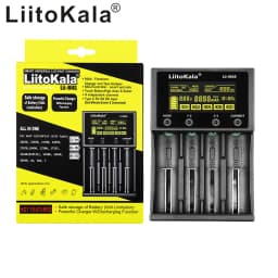 1-5PCS LiitoKala Lii-M4S Lii-M4 18650 Smart Charger LCD Display for 26650 21700 32650 20700 21700 16340 AA AAA battery