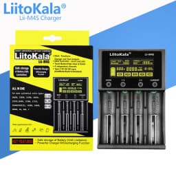 1-5PCS LiitoKala Lii-M4S Lii-M4 18650 Smart Charger LCD Display for 26650 21700 32650 20700 21700 16340 AA AAA battery