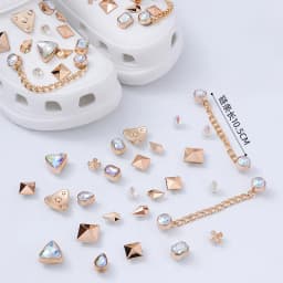 lot/set shoes charms chain butterfly gold silver diamond Accessories buckle for sandals clogs shoe Decorations man kids gifts