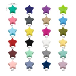 Cute-Idea 10PCs Star Silicone Beads Teether Pacifier Chain Chewable DIY Accessories Chain Teething Soft Baby Product Food Grade