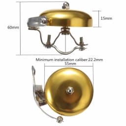 Vintage Classic Bicycle Bell Ring Cycling Bike Brass Retro Upgrades Cycling Bike Warning Horn Loud Gold Silver Bicycle Accessory