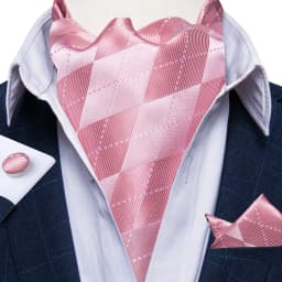 Classic Wedding Ascot Tie For Men Yellow Gold Red Paisley Floral Scarf Neck Tie Brooch Pin Set Cravat Ascot Tie For Banquet