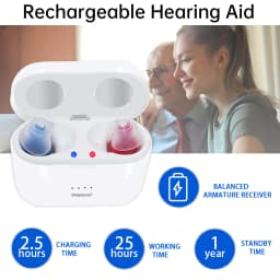 Hearing Aids USB Rechargeable Mini Audifonos In Ear Portable Invisible Adjustable Tone Sound Amplifier for Deafness Drop Shippin