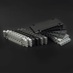 Technical Parts 64782 15458 Flat Panel Plate 1x5x11 1X3X11 Mechanical Building Blocks Car MOC Parts Brick Compatible All Brand