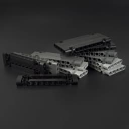 Technical Parts 64782 15458 Flat Panel Plate 1x5x11 1X3X11 Mechanical Building Blocks Car MOC Parts Brick Compatible All Brand