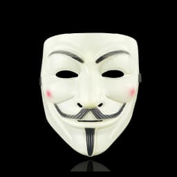 Anonymous Guy Fawkes Halloween Christmas Party Gift for Adult Kids Film Theme Mask Movie Cosplay V for Vendetta Hacker Mask