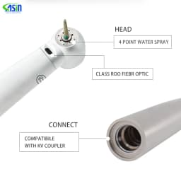 Dental 9000L Fiber Optic LED High Speed Handpiece Dental Air Turbine for Kavo Coupling with Fiber Optic Dental Material