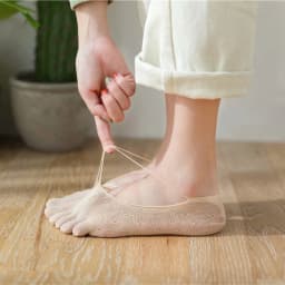 Women Summer Five-Fingers Sling Socks Ultrathin Funny Toe Invisible Sokken Silicone Non-Slip Anti-Friction Foot Protector