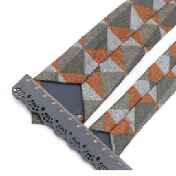 Men's Business Diamond Check Tie Artificial Wool Cotton Dark Color Tie Striped Black Grey Necktie For Daily Accessory Paty Gift