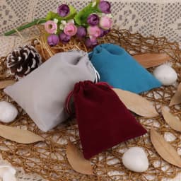 10pcs Short Velvet Bags 5x7/7x9/10x12/12x15cm Jewelry Packaging Bag Gift Wedding Party Display Present Sweets Packing Pouches