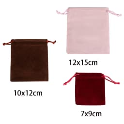 10pcs Short Velvet Bags 5x7/7x9/10x12/12x15cm Jewelry Packaging Bag Gift Wedding Party Display Present Sweets Packing Pouches