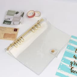 A5 A6 Rose Gold Notebook Planner Organizer Binder Books Journal Sketchbook Accessories Diary Office Supplies Notebook