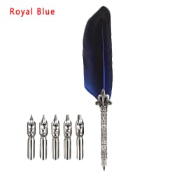 Vintage Calligraphy Pen Feather Dip Fountain Pen Sets Ink Stationery Quill Creative Retro Writting Pen School Office Supplies