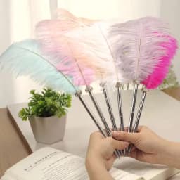 Vintage Calligraphy Pen Feather Dip Fountain Pen Sets Ink Stationery Quill Creative Retro Writting Pen School Office Supplies