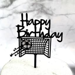 INS Football Happy Birthday Cake Topper Theme Basketball Acrylic Cake Topper for Kids Birthday Party Cake Decoration Baby Shower