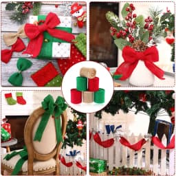 2Meter Colorful Jute Burlap Hessian Ribbon Rolls Colored Burlap Ribbon Natural DIY Crafts Hessian Ribbon Christmas Gift Wrapping