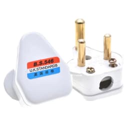 1PCS 5A 15A India South Africa Wiring Power Cord Plug BS546 Removable Cable Connector Detachable Power Plug Type M/D White Black