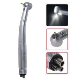 Dental LED (No LED) High Speed Handpiece Air Turbine 4 Hole E-Generator Large Head Cartridges 3 Water Spray Dental Tools