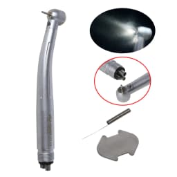 Dental LED (No LED) High Speed Handpiece Air Turbine 4 Hole E-Generator Large Head Cartridges 3 Water Spray Dental Tools