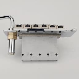 Wilkinson WODL1 Licensed 6-String Electric Guitar Double Locking Tremolo System Bridge 42mm R2 Nut Chrome Silver