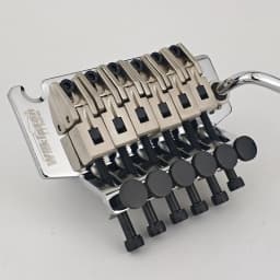 Wilkinson WODL1 Licensed 6-String Electric Guitar Double Locking Tremolo System Bridge 42mm R2 Nut Chrome Silver