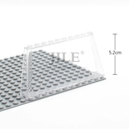 3pcs Moc Building Bricks Windscreen 2x12x4 Windshield Car Transparent Glass Panel Construction Blocks Compatible with 6267 Toys