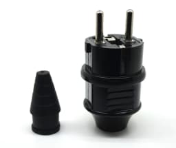 E-012 European Schuko 16A Power Plug IP44 Industry France/Germany Connector EU 2 Round Pins Adapter Type F AC Electrical Power -