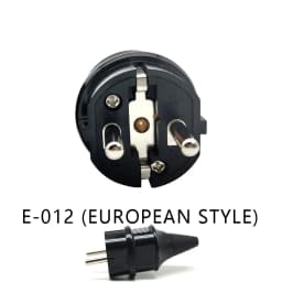 E-012 European Schuko 16A Power Plug IP44 Industry France/Germany Connector EU 2 Round Pins Adapter Type F AC Electrical Power -