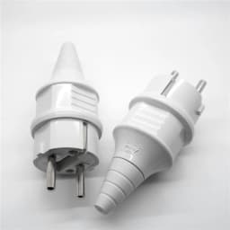 E-012 European Schuko 16A Power Plug IP44 Industry France/Germany Connector EU 2 Round Pins Adapter Type F AC Electrical Power -