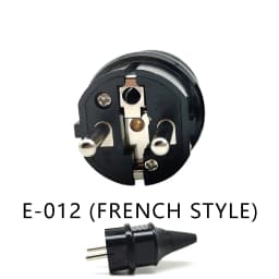 E-012 European Schuko 16A Power Plug IP44 Industry France/Germany Connector EU 2 Round Pins Adapter Type F AC Electrical Power -