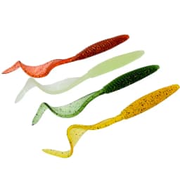 Long Tail Fishing Lure Soft Bait 13cm 6g Screw Thread Single Sickle Tails Worm Grub Artificial Lures Lot 5 Pieces Sale