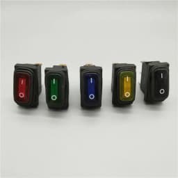 1pcs KCD3 3-pin 12V/220V LED light on / off rectangular long rocker switch waterproof IP67 automobile instrument panel ship type
