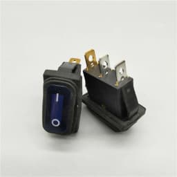 1pcs KCD3 3-pin 12V/220V LED light on / off rectangular long rocker switch waterproof IP67 automobile instrument panel ship type