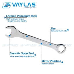 6-27mm Super-Thin Combination Open End Socket Wrench Set of Keys Ultra-Thin Double Headed Spanner Set Universal Repair Hand Tool