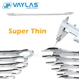 6-27mm Super-Thin Combination Open End Socket Wrench Set of Keys Ultra-Thin Double Headed Spanner Set Universal Repair Hand Tool