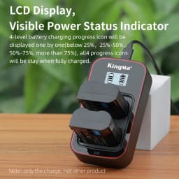 KingMa EN-EL15 ENEL15 Battery LCD Dual Charger For Nikon Z5 Z6 Z6II Z7 Z7II D500 D600 D610 D750 D780 D800 D800E D810 D810A D850