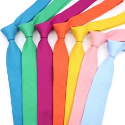 Solid Linen Tie 6cm Slim Necktie Candy Color Leisure For Men Wedding Social Party Suit Gift Pink Black Skinny Daily Accessory