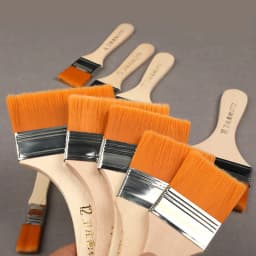 High Quanlity Different Size Nylon Hair Painting Brush for Artist Oil Watercolor Powder Acrylic Paint Brushes School Art Supplie