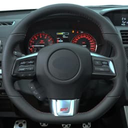Soft Black Genuine Leather Suede Hand-Stitched Car Steering Wheel Cover For Subaru WRX (STI) Levorg 2015 2016 2017 2018 2019