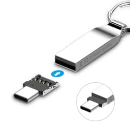 2PCS OTG Micro USB Type C Adapter USB-C Male to USB 2.0 Female Data Transfer Connector for Macbook Samsung Xiaomi Huawei Phone